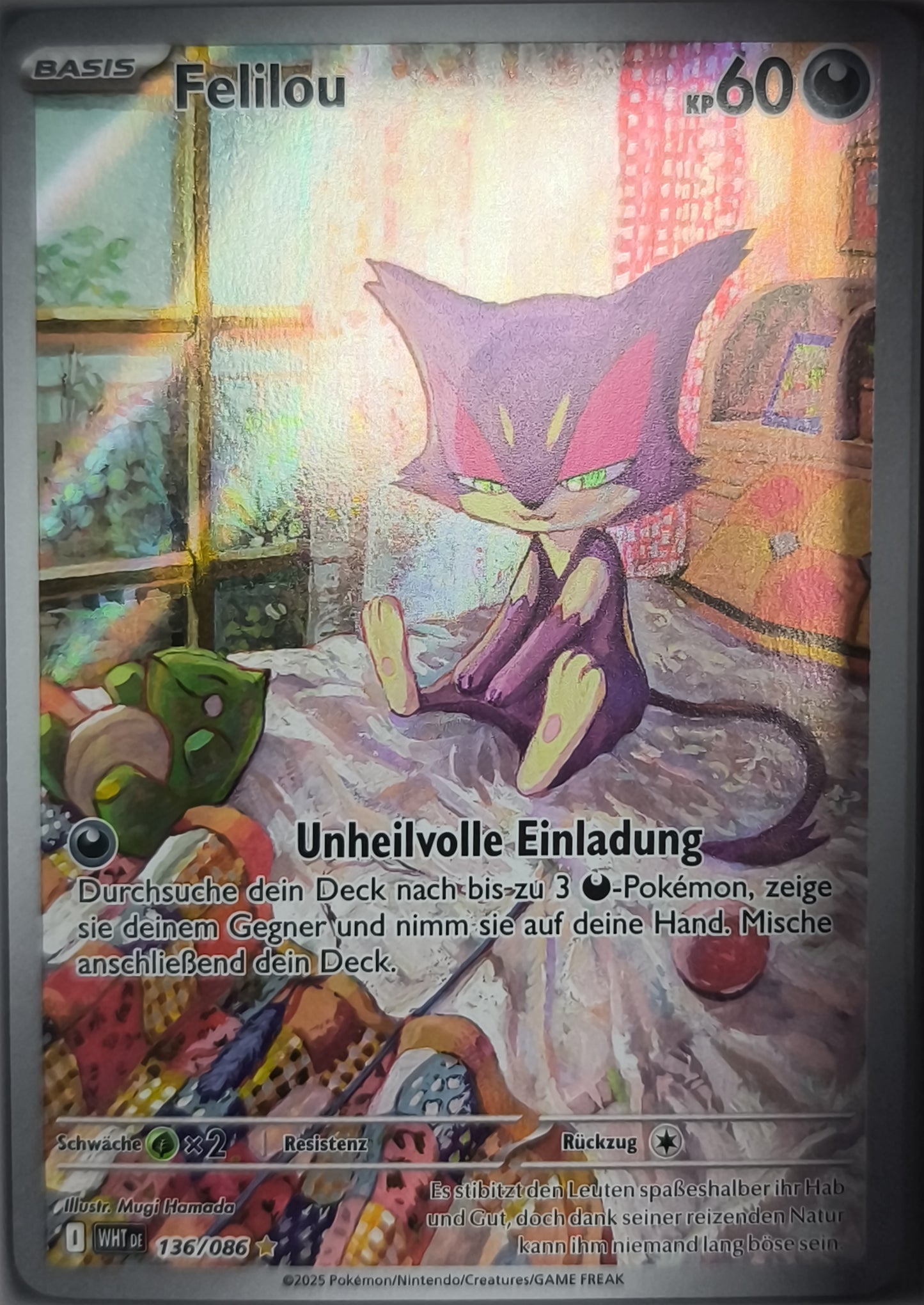 Felilou 136/086 Deutsch Weiße Flammen Pokemon TCG