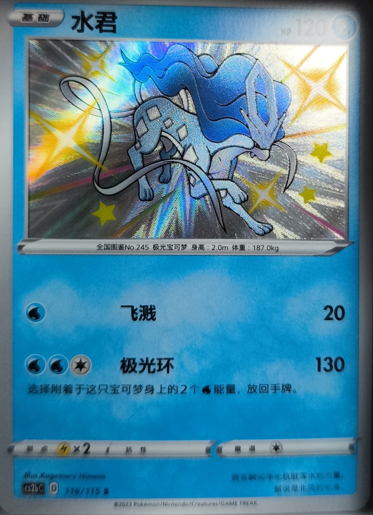 Shiny Suicune Vivid Portrayals - Indigo Near Mint Pokemon TCG - Lachsnacken-Shop