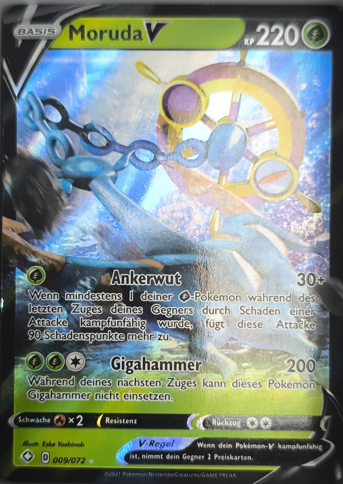 Moruda V 009/072 NM Pokemon TCG