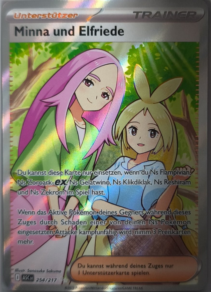 Minna und Elfriede Erhabene Helden NM Deutsch Pokemon TCG - Lachsnacken-Shop