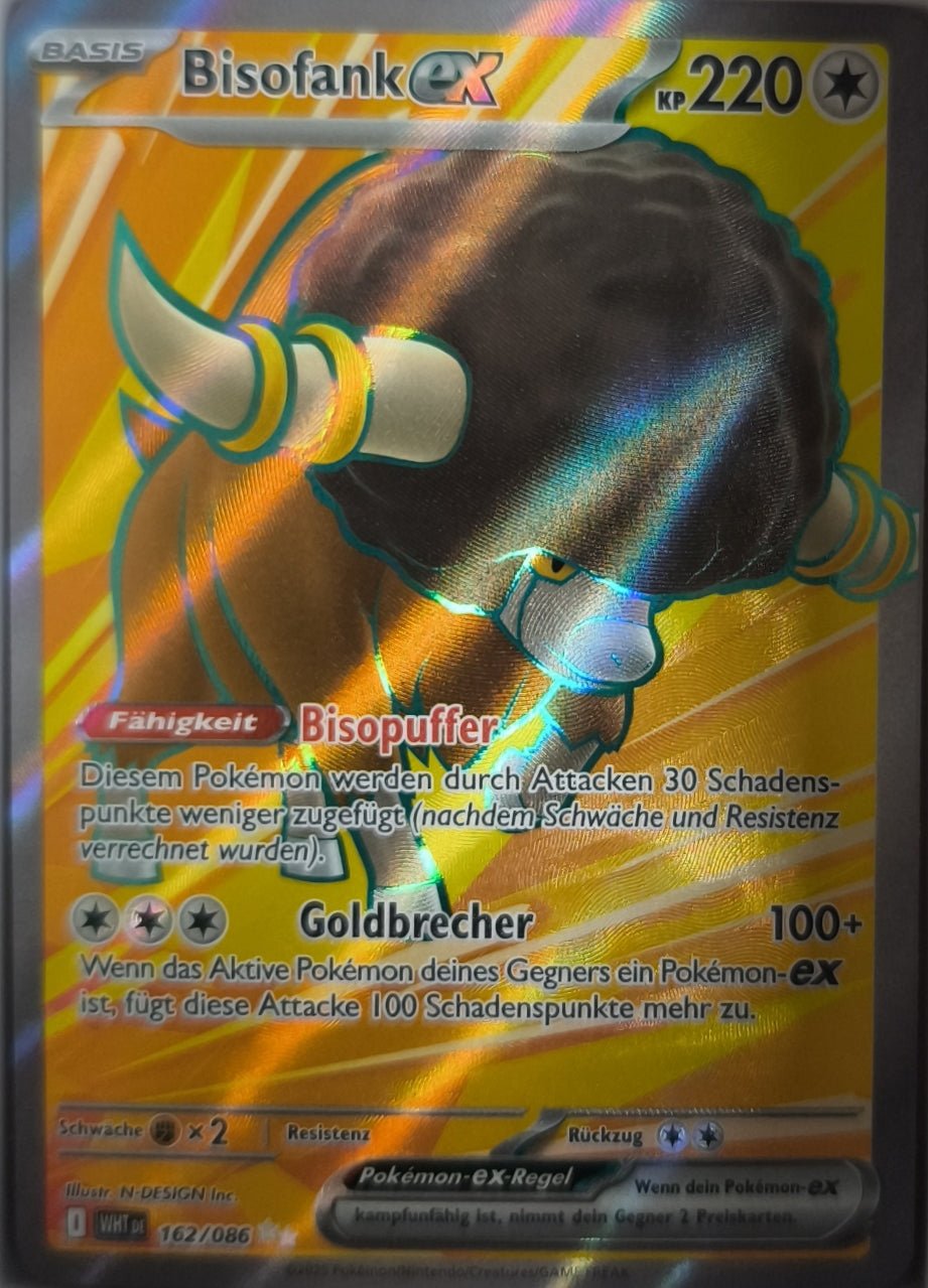 Bisofank Full Art Deutsch Weiße Flammen Sealed Pokemon TCG - Lachsnacken-Shop