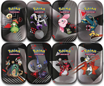 Schwarze Blitz & Weiße Flammen Mini Tin