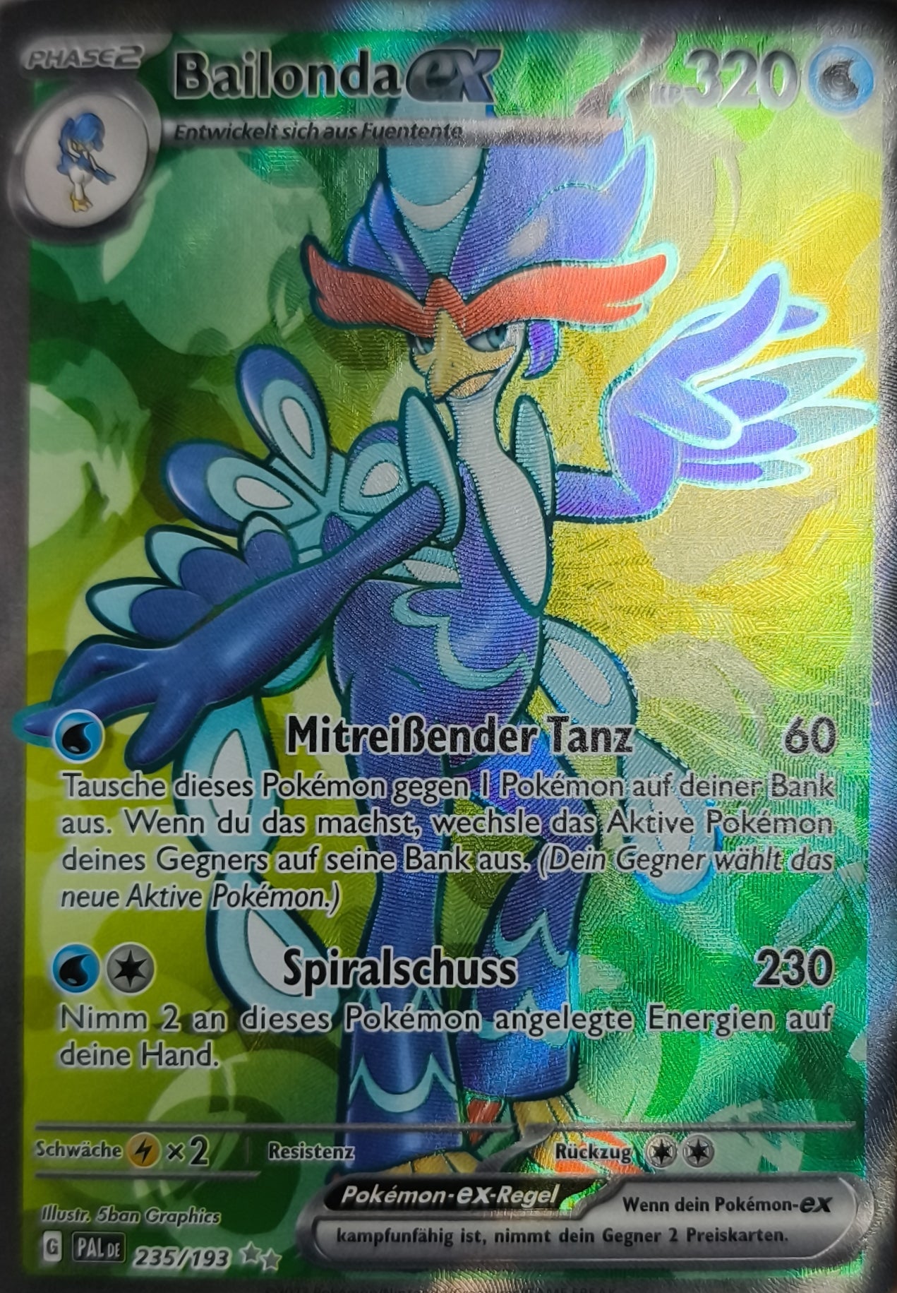Bailonda Ex Full Art Entwicklungen in Paldea NM Deutsch Pokemon TCG - Lachsnacken-Shop
