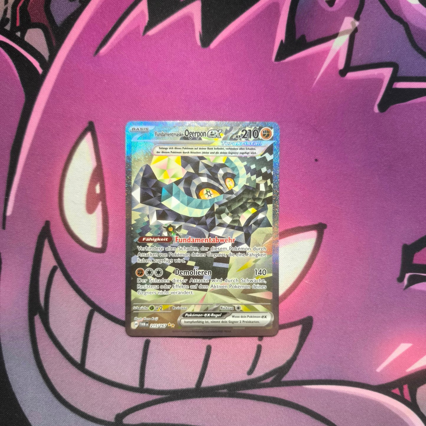 Fundamentmaske Ogerpon EX Maskerade im Zwielicht - Near Mint Pokemon TCG - Lachsnacken - Shop