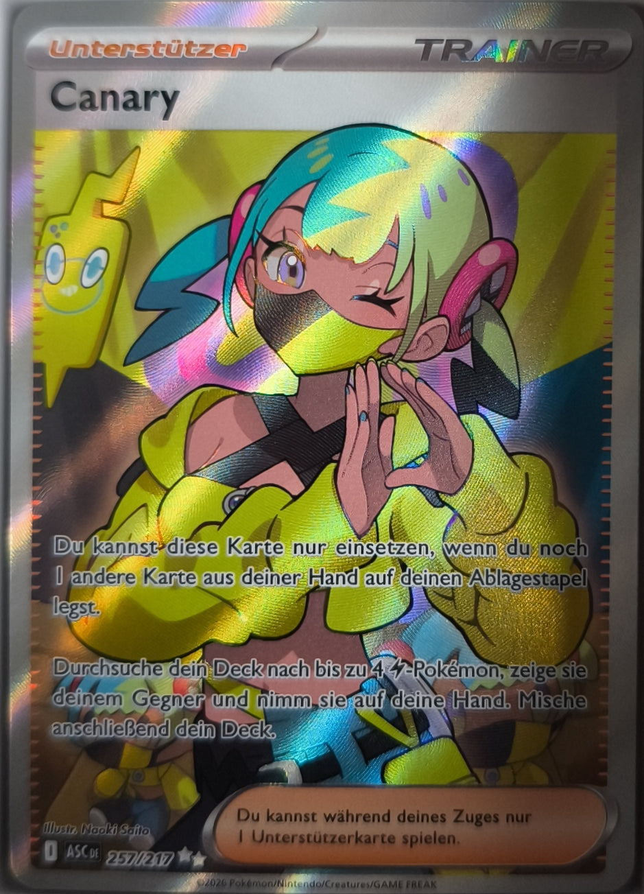 Canary Erhabene Helden NM Deutsch Pokemon TCG