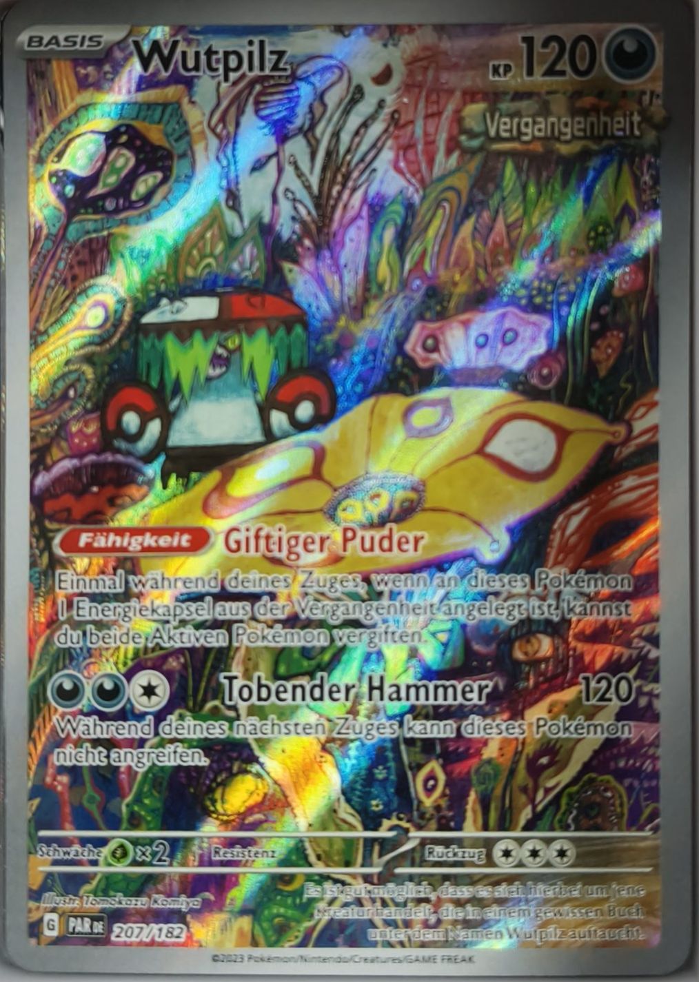 Wutpilz 207/182 Illustration Rare Paradoxrift Rift NM Pokemon TCG - Lachsnacken-Shop