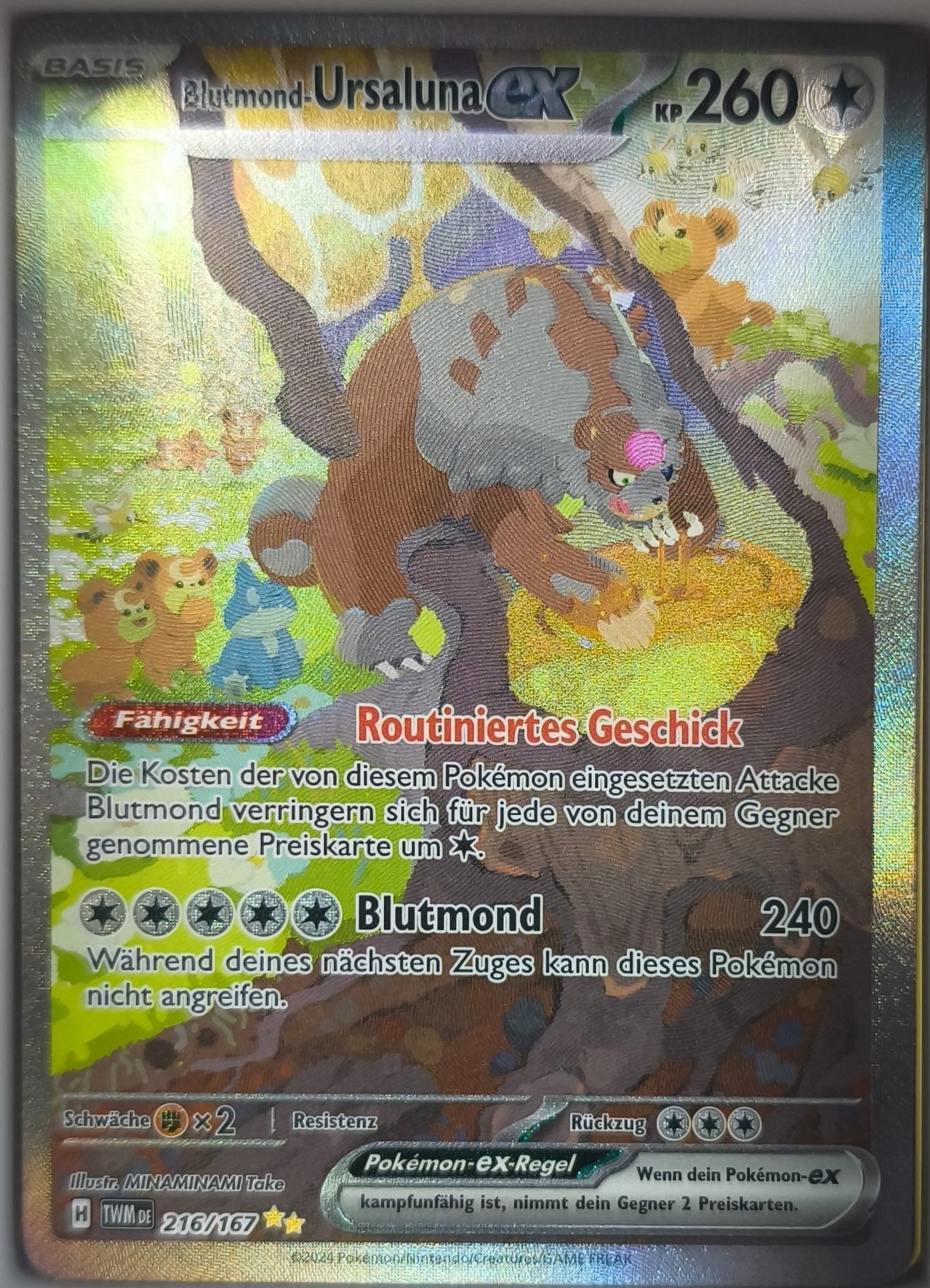 Blutmond Ursaluna Twilight Maskerade Near Mint Deutsch Pokemon TCG - Lachsnacken-Shop