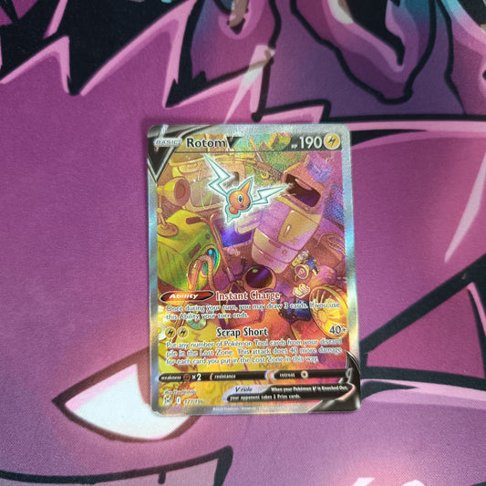Rotom V Illustration Rare 177/196 Lost Origin