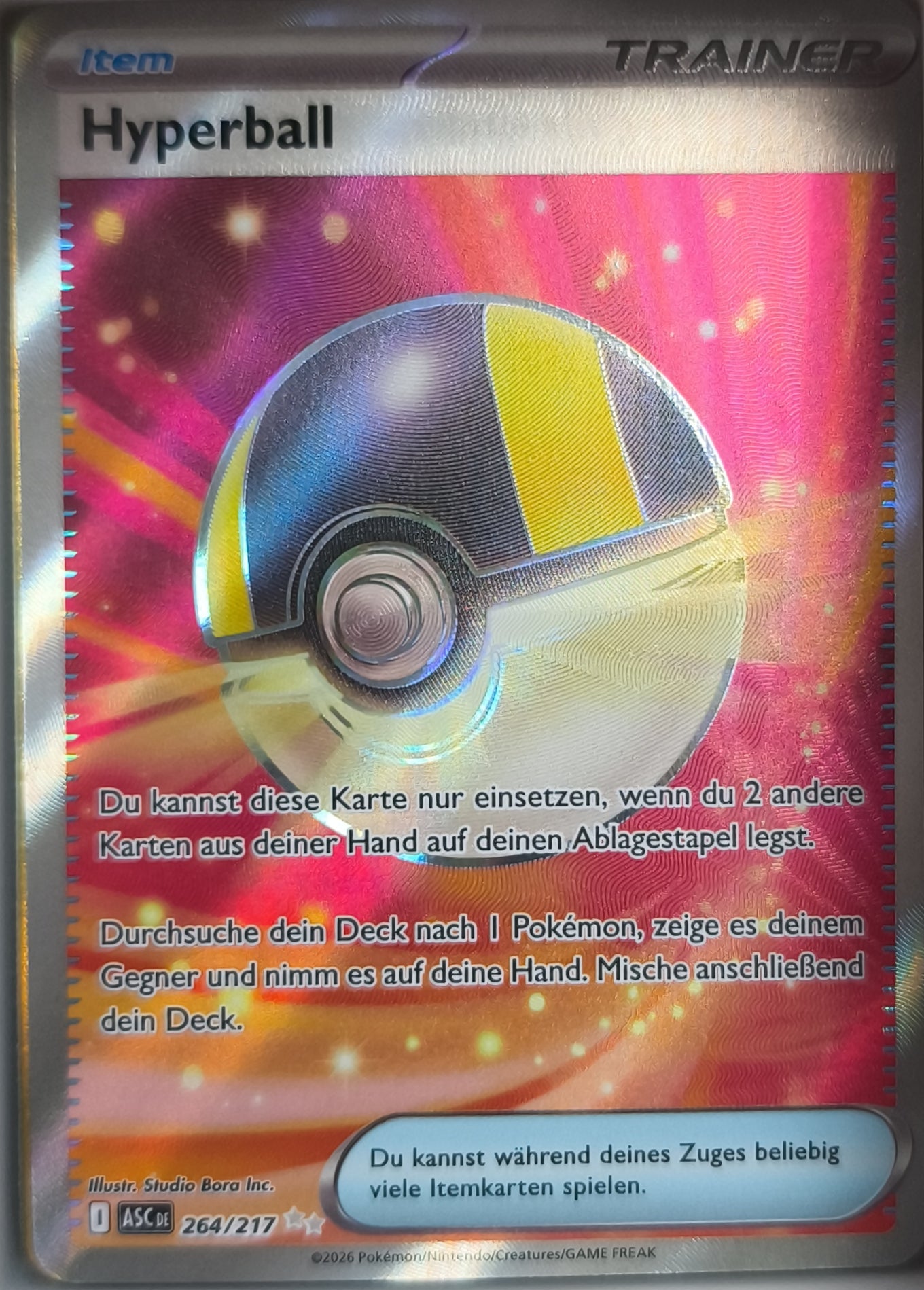 Hyperball Erhabene Helden NM Deutsch Pokemon TCG - Lachsnacken-Shop