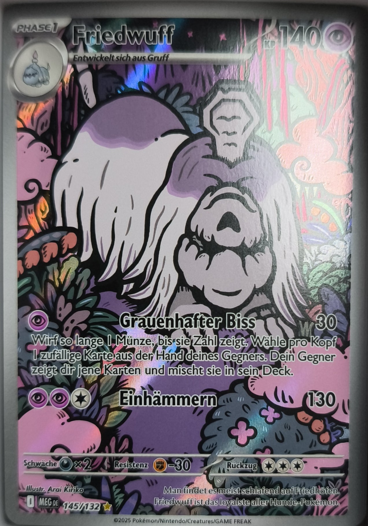 Friedwuff Mega Entwicklung Deutsch NM Pokemon TCG - Lachsnacken-Shop
