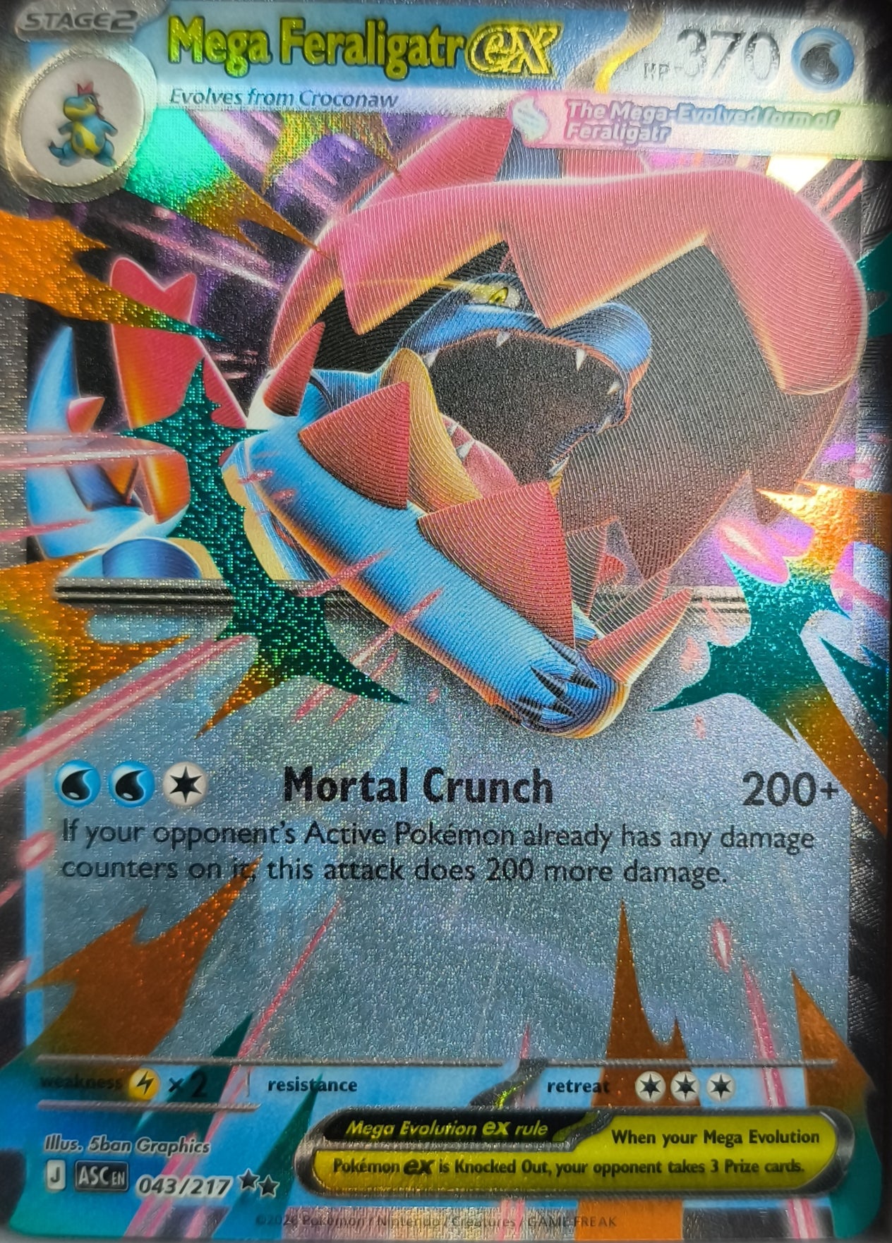 Mega Feraligatr EX Erhabene Helden NM Deutsch Pokemon TCG - Lachsnacken-Shop