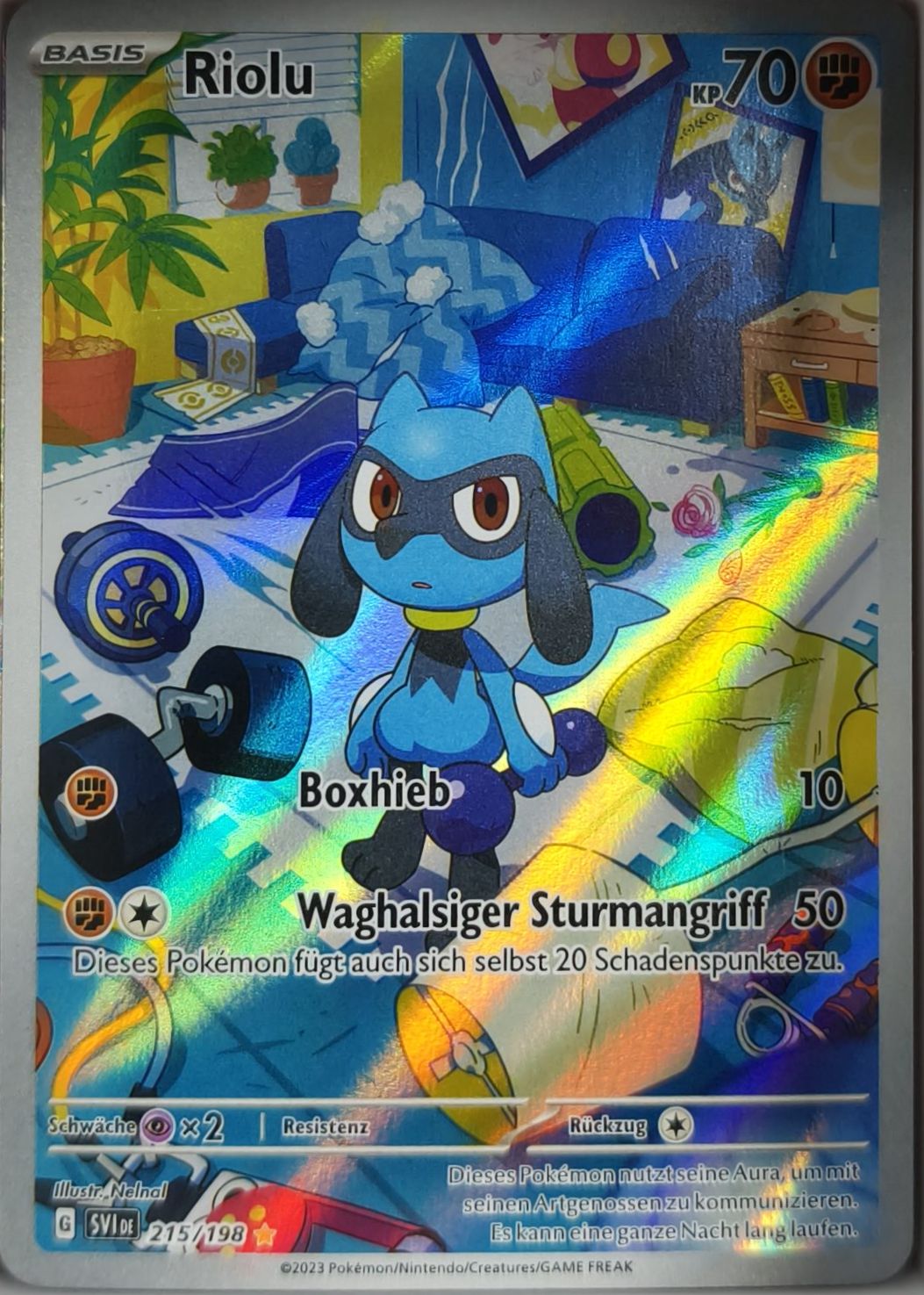 Riolu 215/198 Illustration Rare Scarlet & Violet NM Pokemon TCG - Lachsnacken-Shop