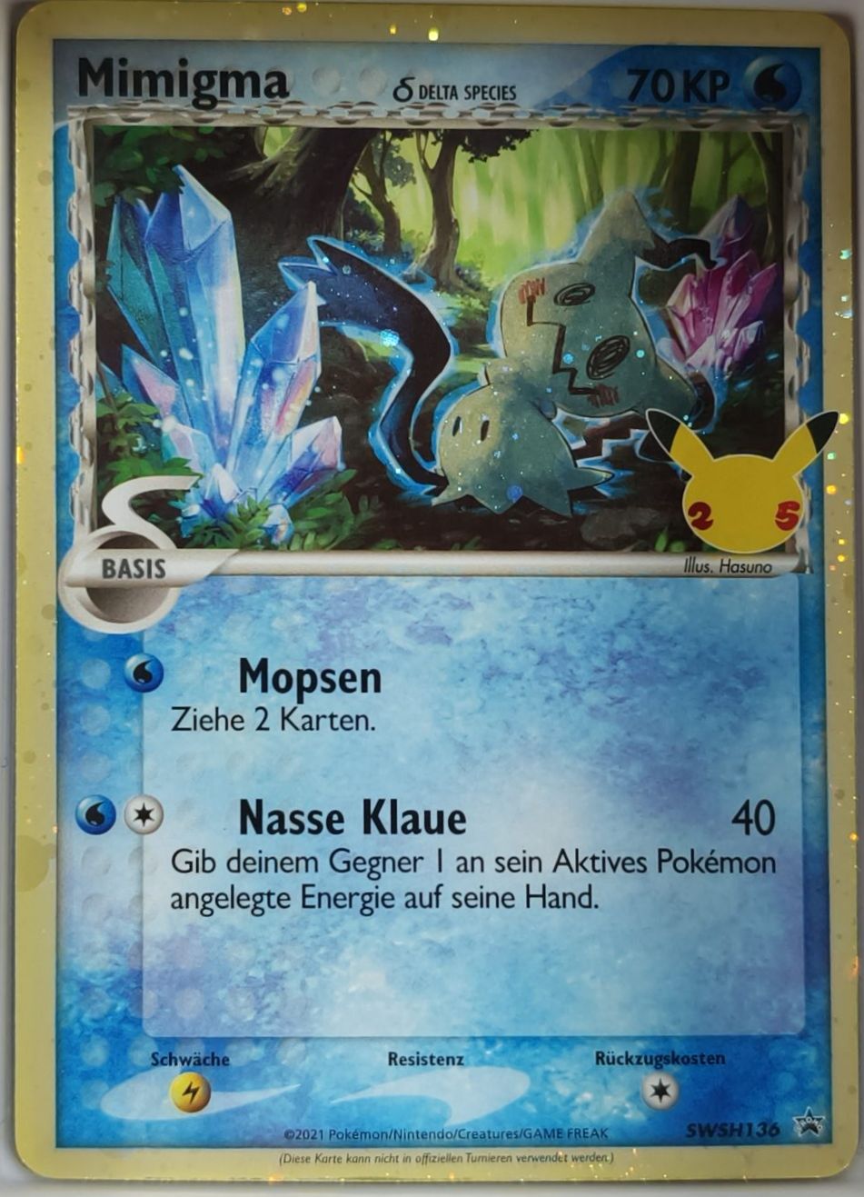 Mimigma SWSH136 25th Anniversary Black Star Promos NM Pokemon TCG - Lachsnacken-Shop