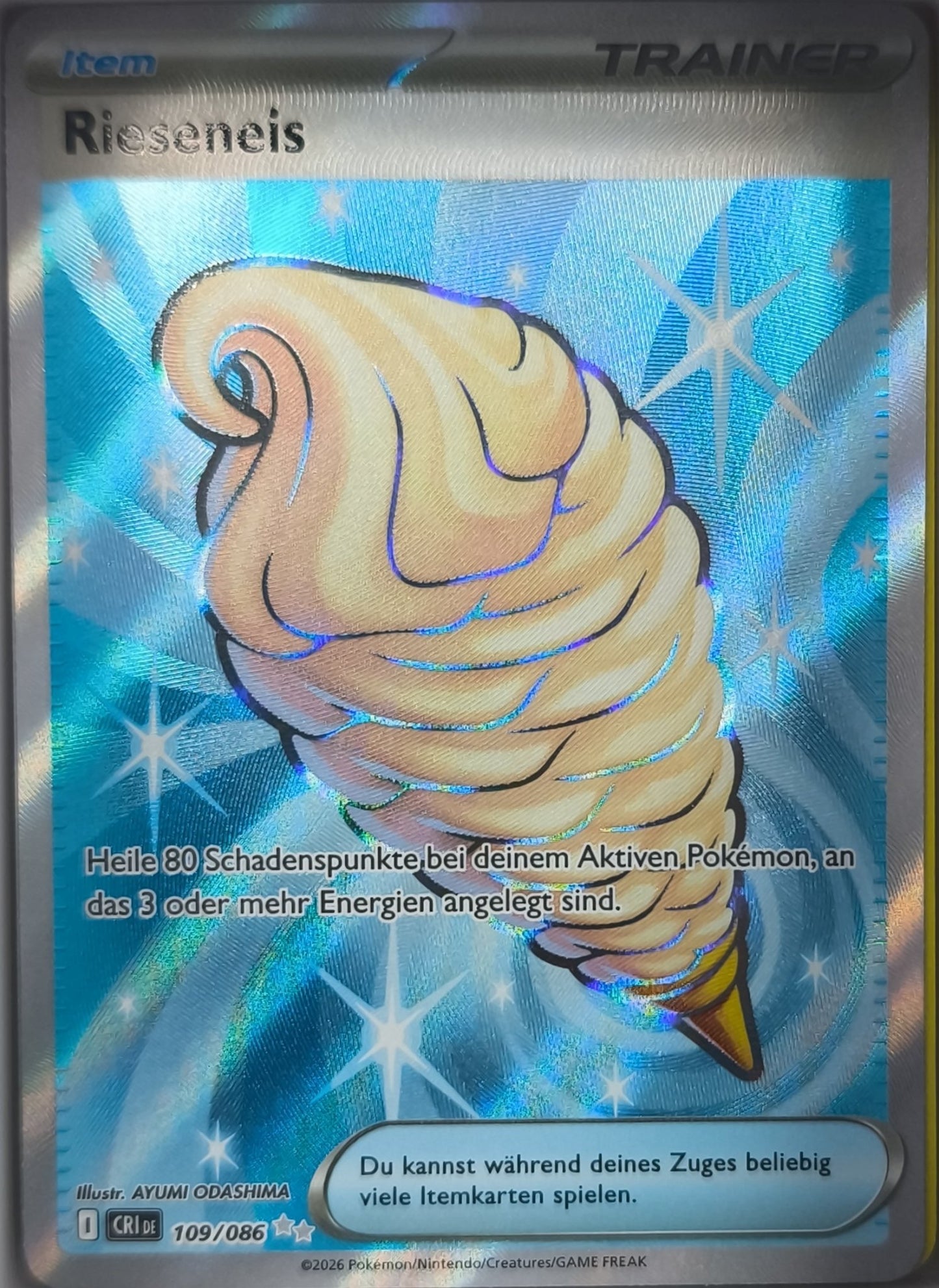 Rieseneis 109/086 Wachsendes Chaos NM Pokemon TCG - Lachsnacken-Shop
