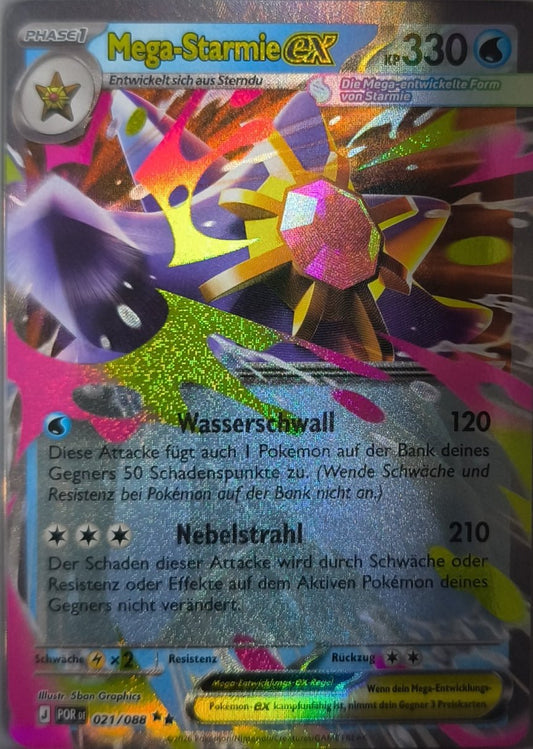 Mega-Starmie Ex Optimale Ordnung NM Pokemon TCG - Lachsnacken-Shop