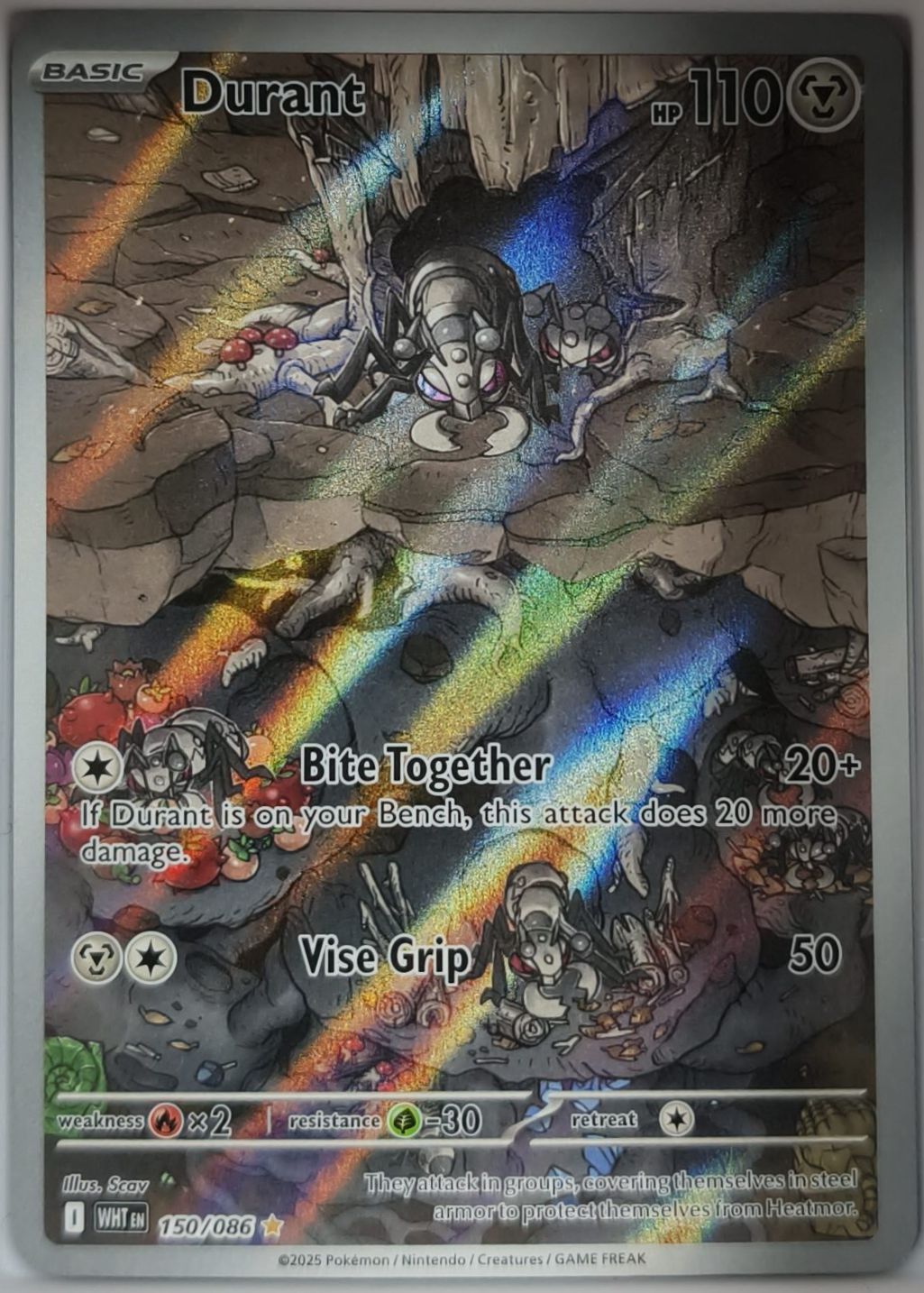 Durant 150/086 Weiße Flammen Pokemon TCG - Lachsnacken-Shop
