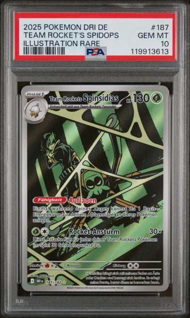 Team Rockets Spinsidias PSA 10 Ewige Rivalen Deutsch - Lachsnacken - Shop