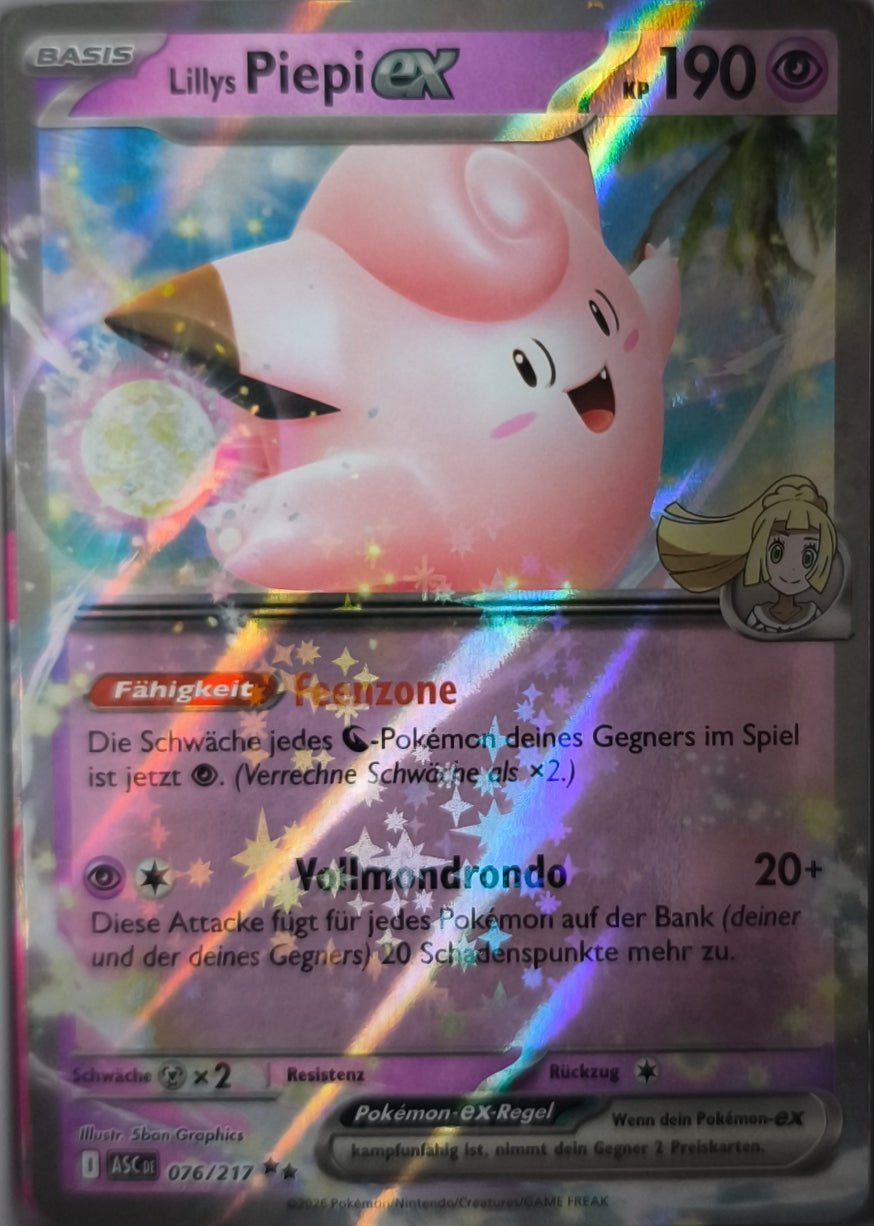 Lillys Piepiel EX Erhabene Helden NM Deutsch Pokemon TCG - Lachsnacken-Shop