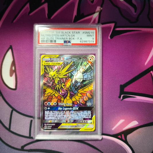 Lavados & Arktos & Zapdos Englisch SM210 Black Star Promo PSA 9
