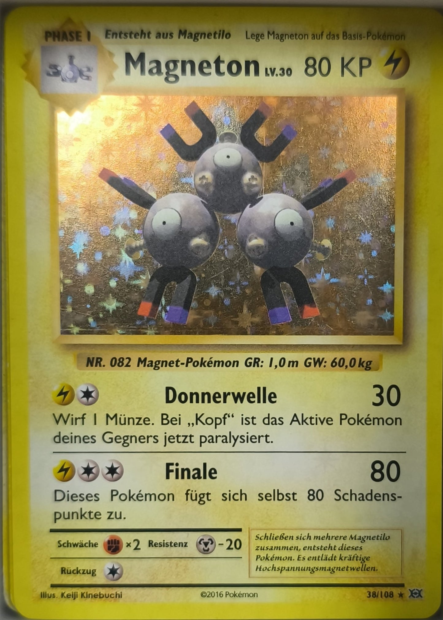 Magneton Holo Evolutions Deutsch Excellent - Lachsnacken-Shop