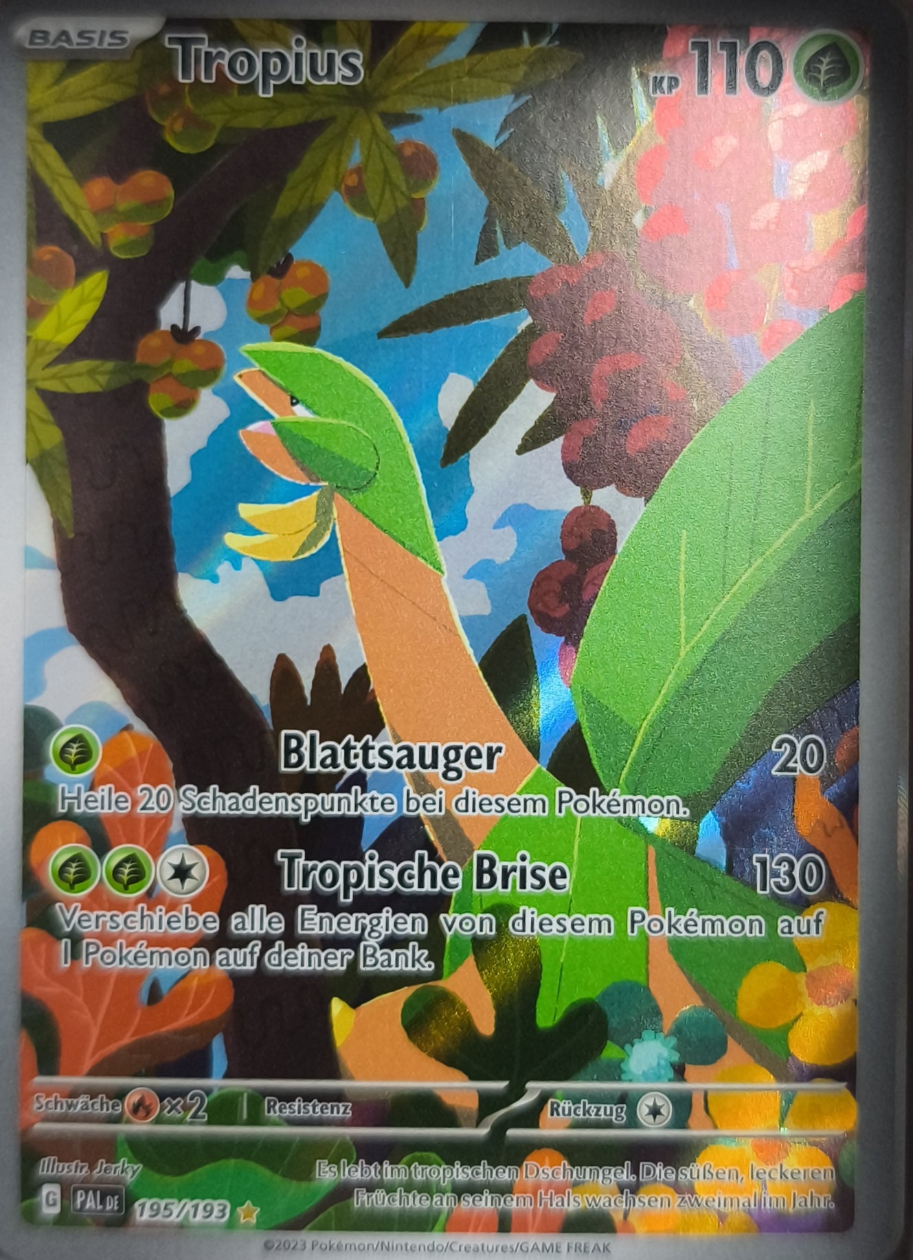 Tropius Entwicklungen in Paldea NM Deutsch Pokemon TCG