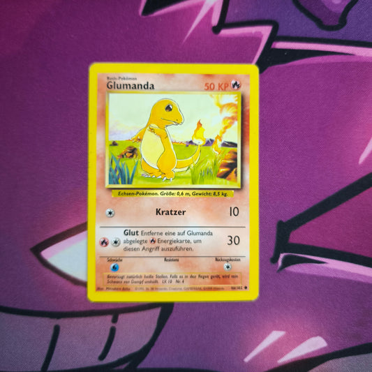 Glumanda Base Set Deutsch Zustand: Excellent-Near Mint Pokemon Tcg
