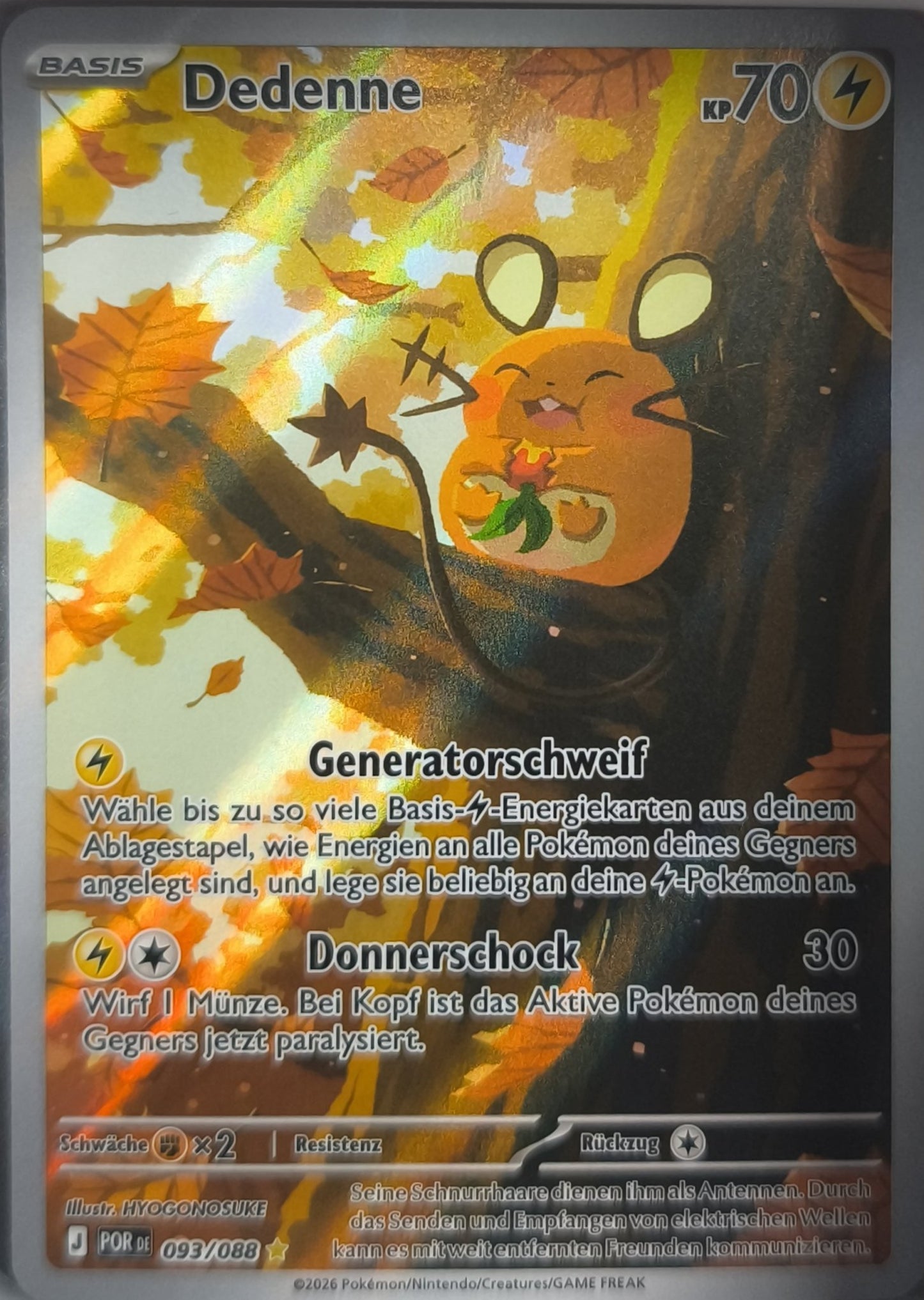 Dedenne Optimale Ordnung NM Pokemon TCG Deutsch - Lachsnacken-Shop