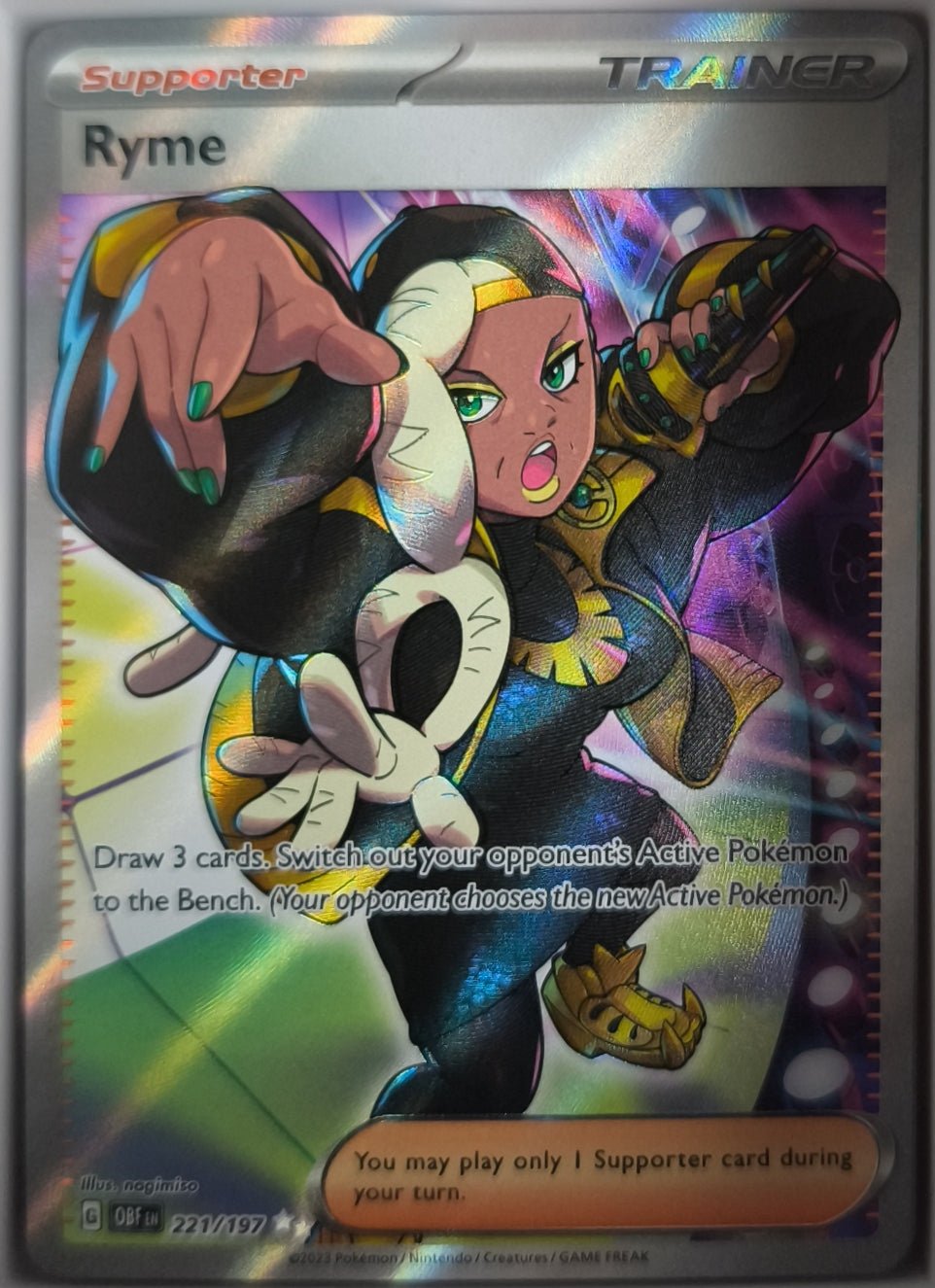 Ryme Obsidian Flames Near Mint Englisch Pokemon TCG - Lachsnacken-Shop