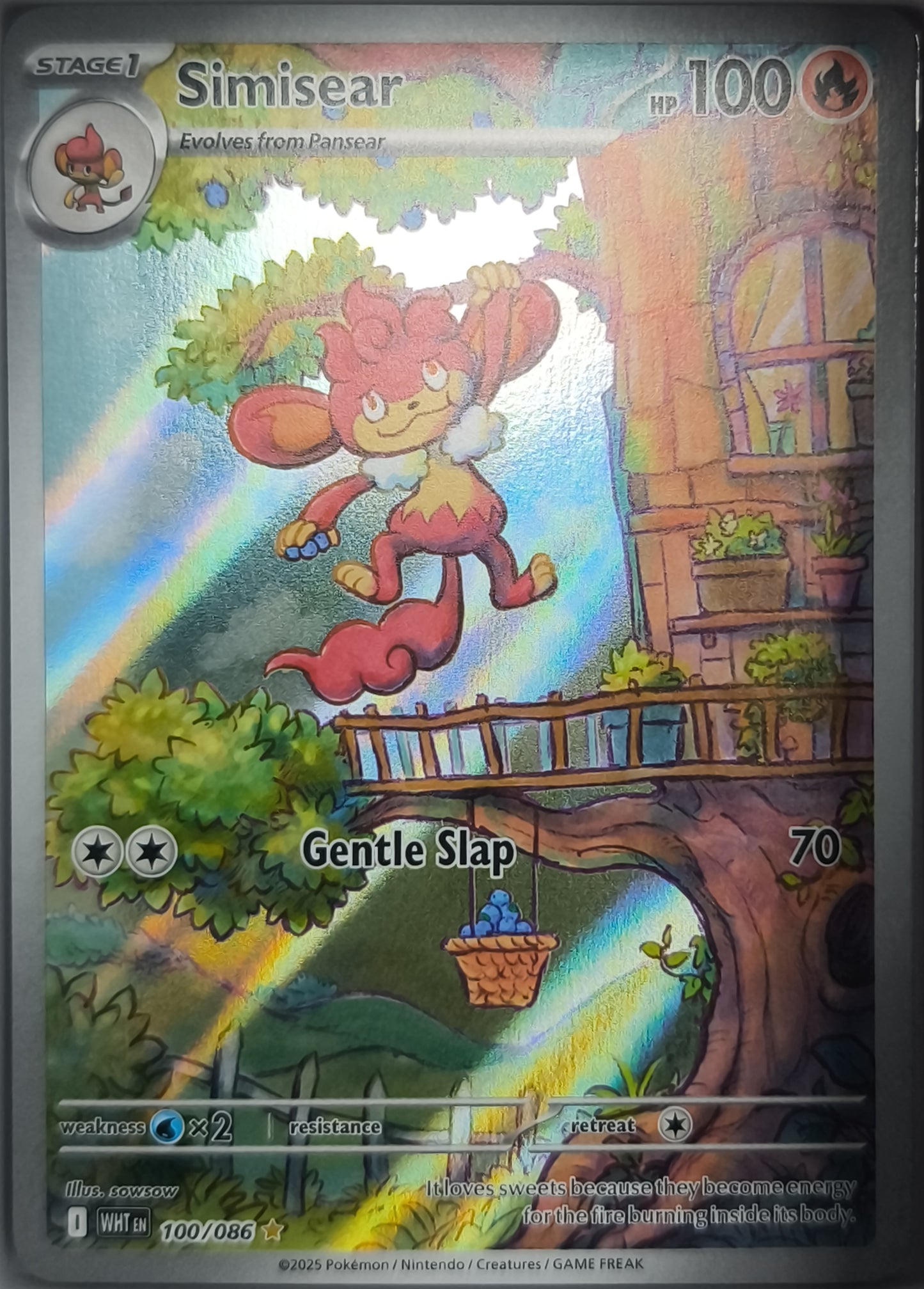 Grillchita 100/086 Englisch Weiße Flammen Pokemon TCG