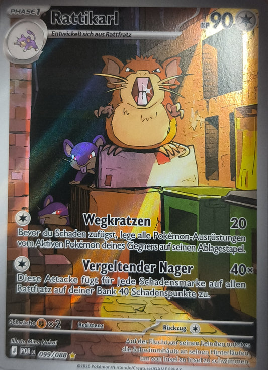 Rattikarl Illustration Rare Optimale Ordnung NM Pokemon TCG - Lachsnacken-Shop