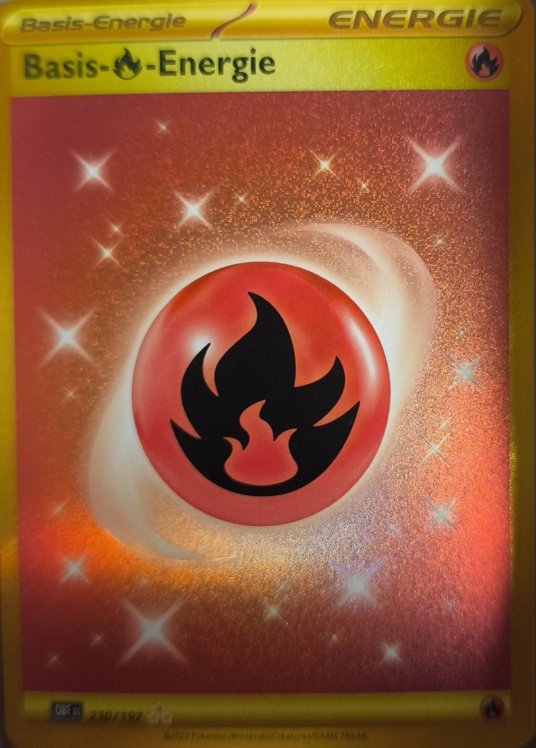 Basis Feuerenergie Obsidian Flames NM Deutsch - Lachsnacken-Shop