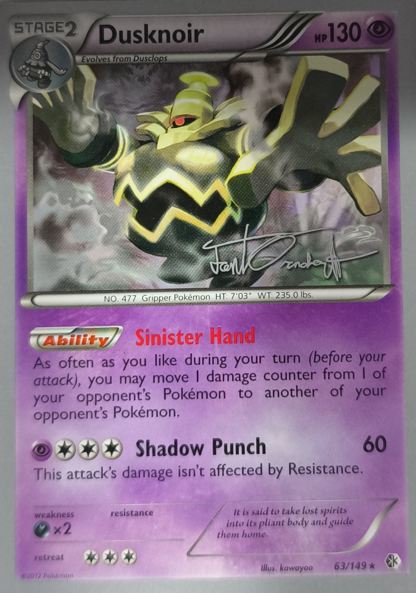 Dusknoir 63/149 World Championship 2014