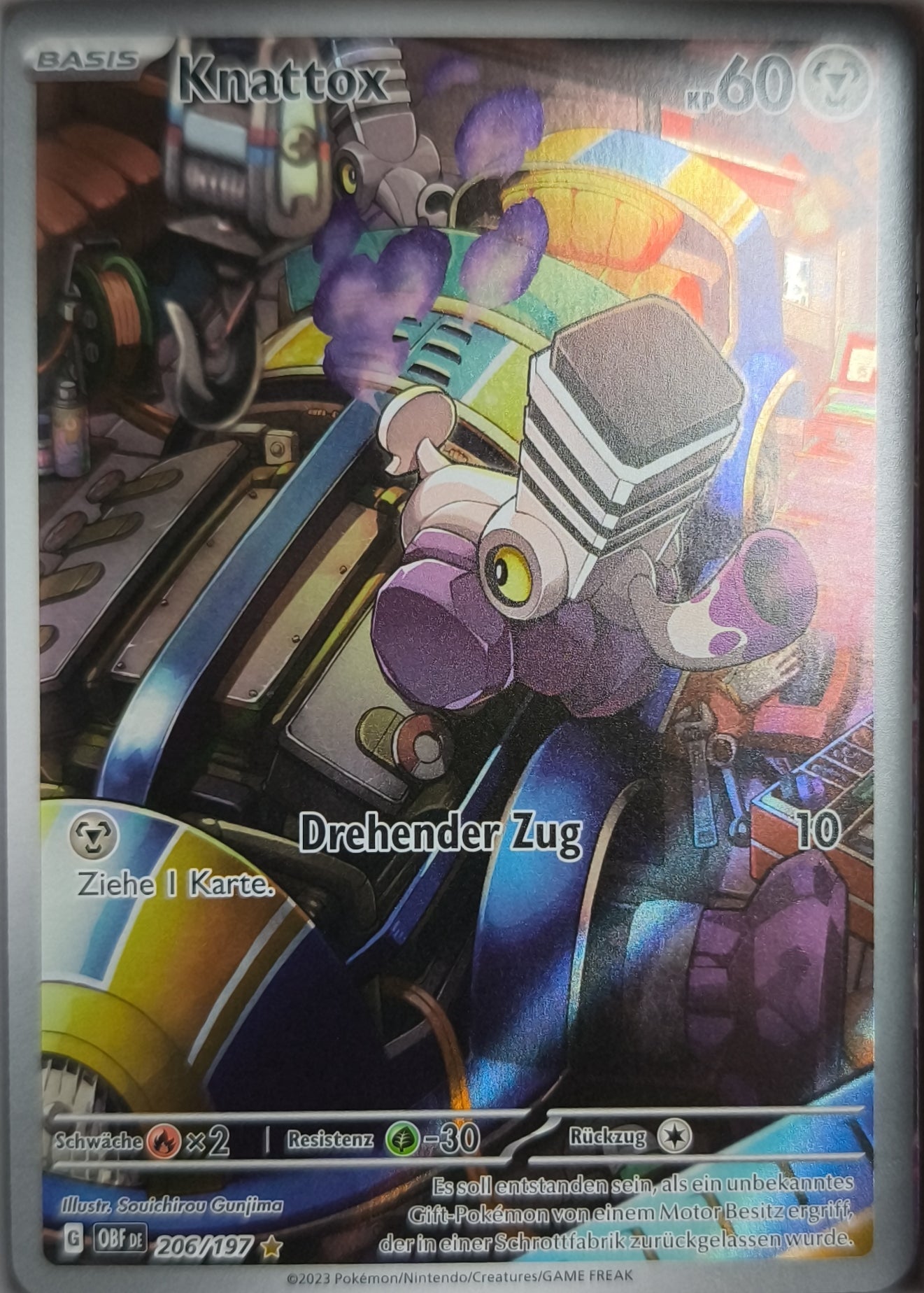 Knattox Illustration Rare Obsidian Flames Near Mint Deutsch Pokemon TCG - Lachsnacken-Shop