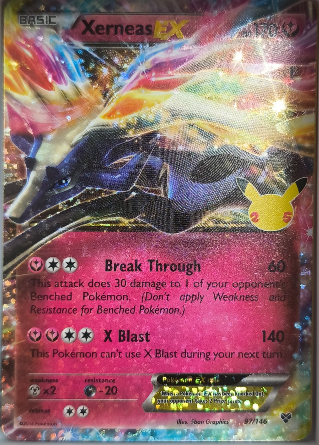 Xerneas Ex Celebrations Deutsch - Lachsnacken-Shop