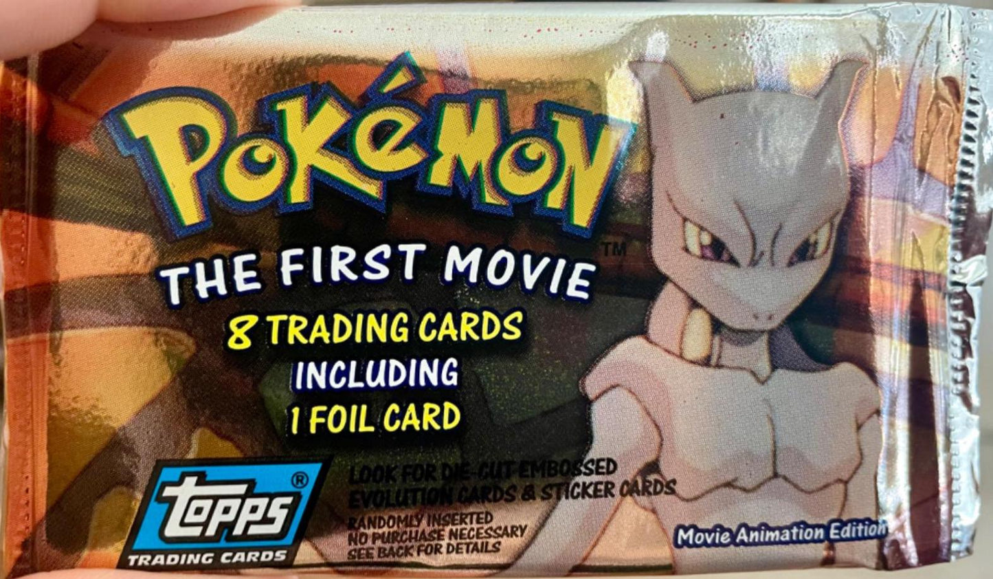 Topps First Movie Pokemon Booster Englisch Vintage aus einem Sealed Display!!!