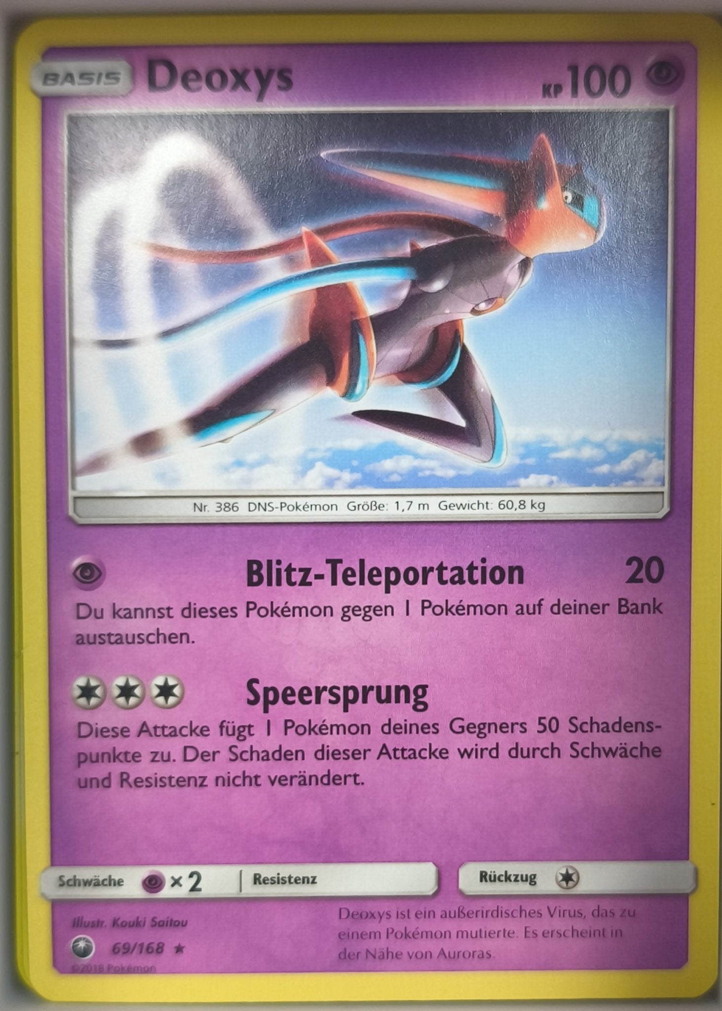 Deoxys (CES 69) Sturm am Firmament - Rare Excellent - Lachsnacken-Shop