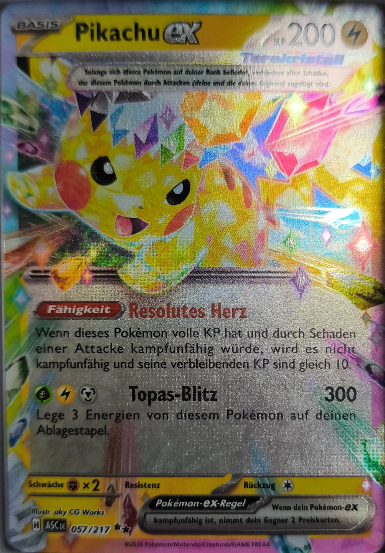 Pikachu ex Erhabene Helden NM Deutsch - Lachsnacken-Shop