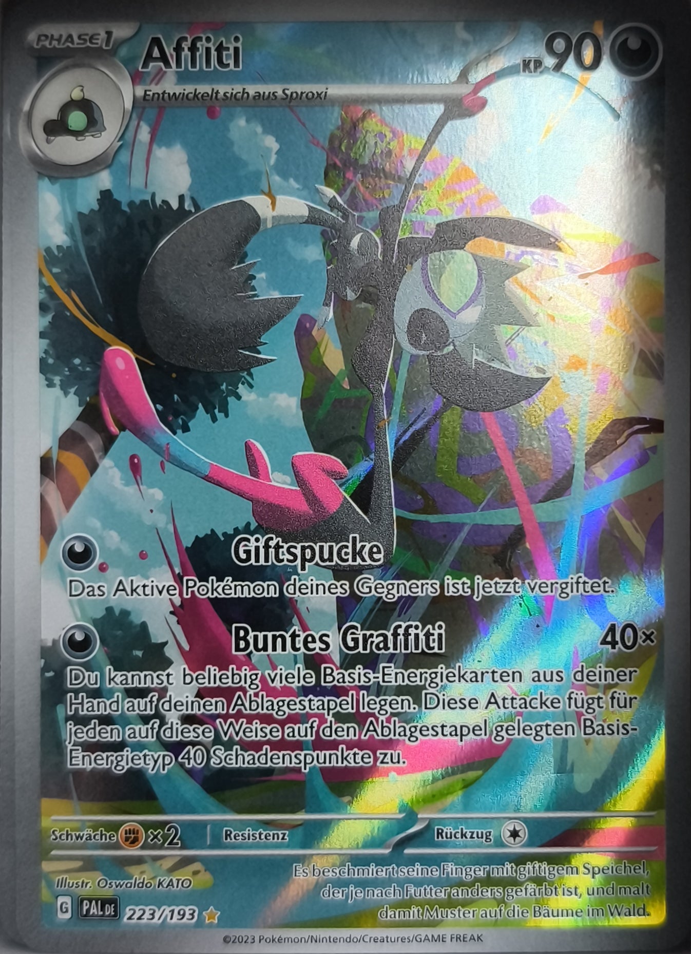Affiti Entwicklungen in Paldea NM Deutsch Pokemon TCG - Lachsnacken-Shop