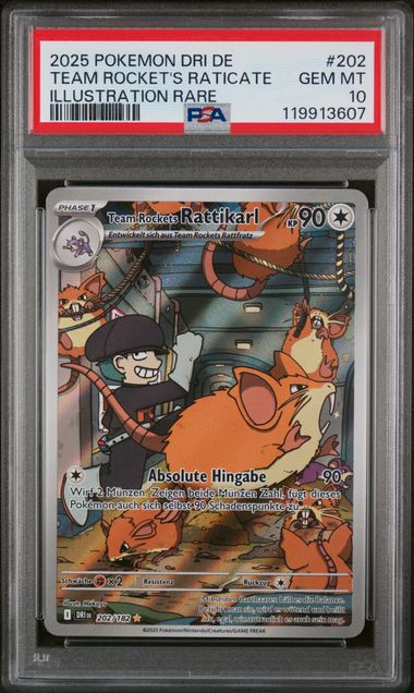 Team Rockets Rattikarl PSA 10 Ewige Rivalen Deutsch - Lachsnacken - Shop