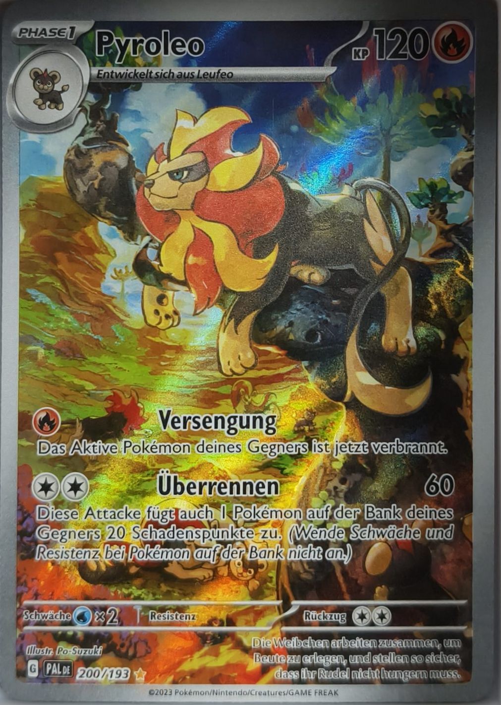 Pyroleo 200/193 Entwicklungen in Paldea NM Deutsch Pokemon TCG - Lachsnacken-Shop