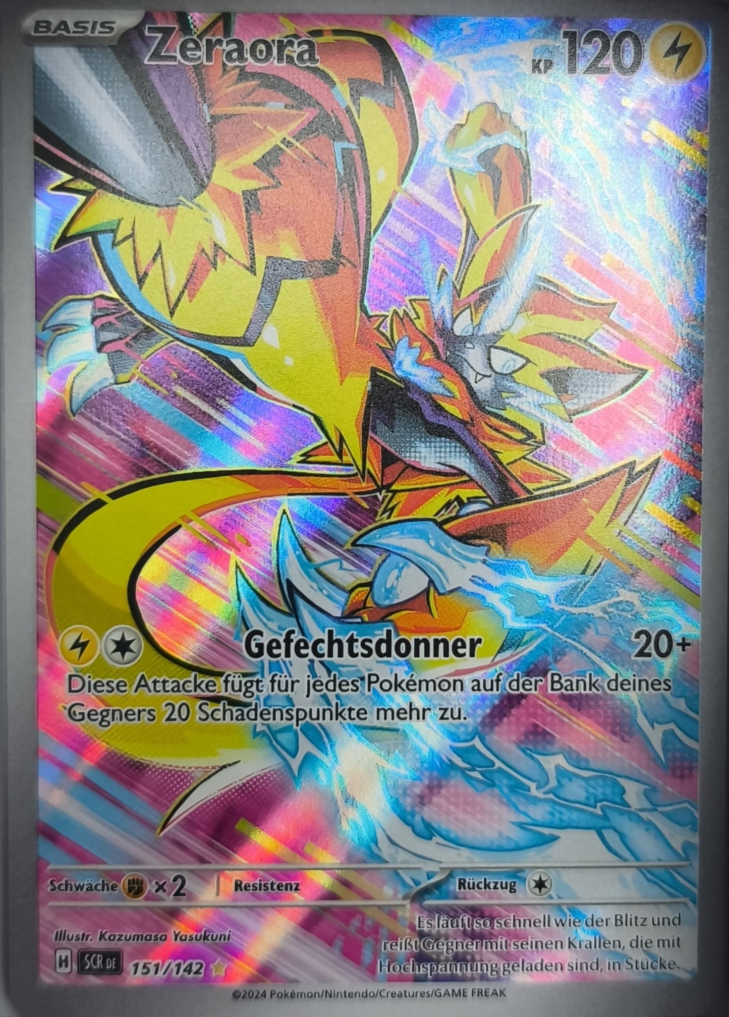 Zeraora (SCR 151) Stellar Crown NM Deutsch Pokemon TCG - Lachsnacken-Shop