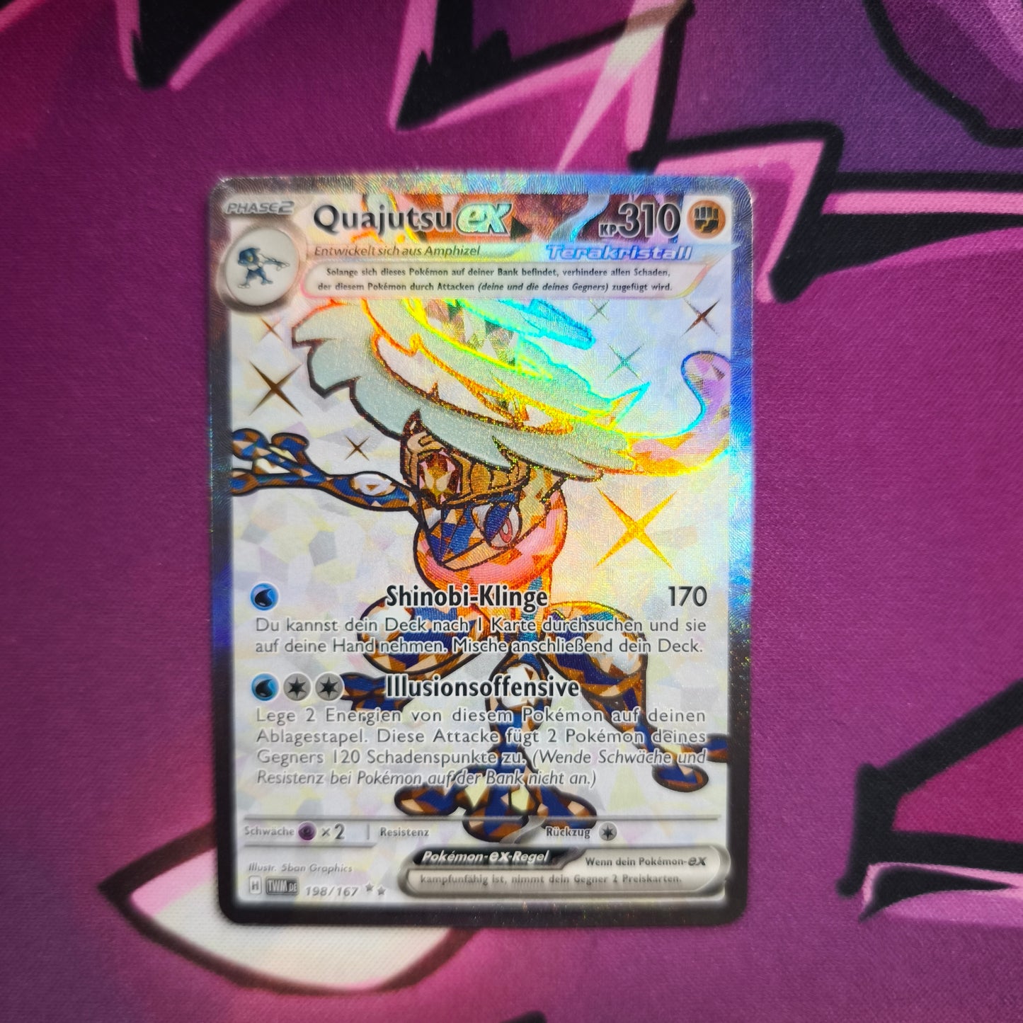 Quajutsu Maskerade im Zwielicht Deutsch Near Mint Pokemon TCG