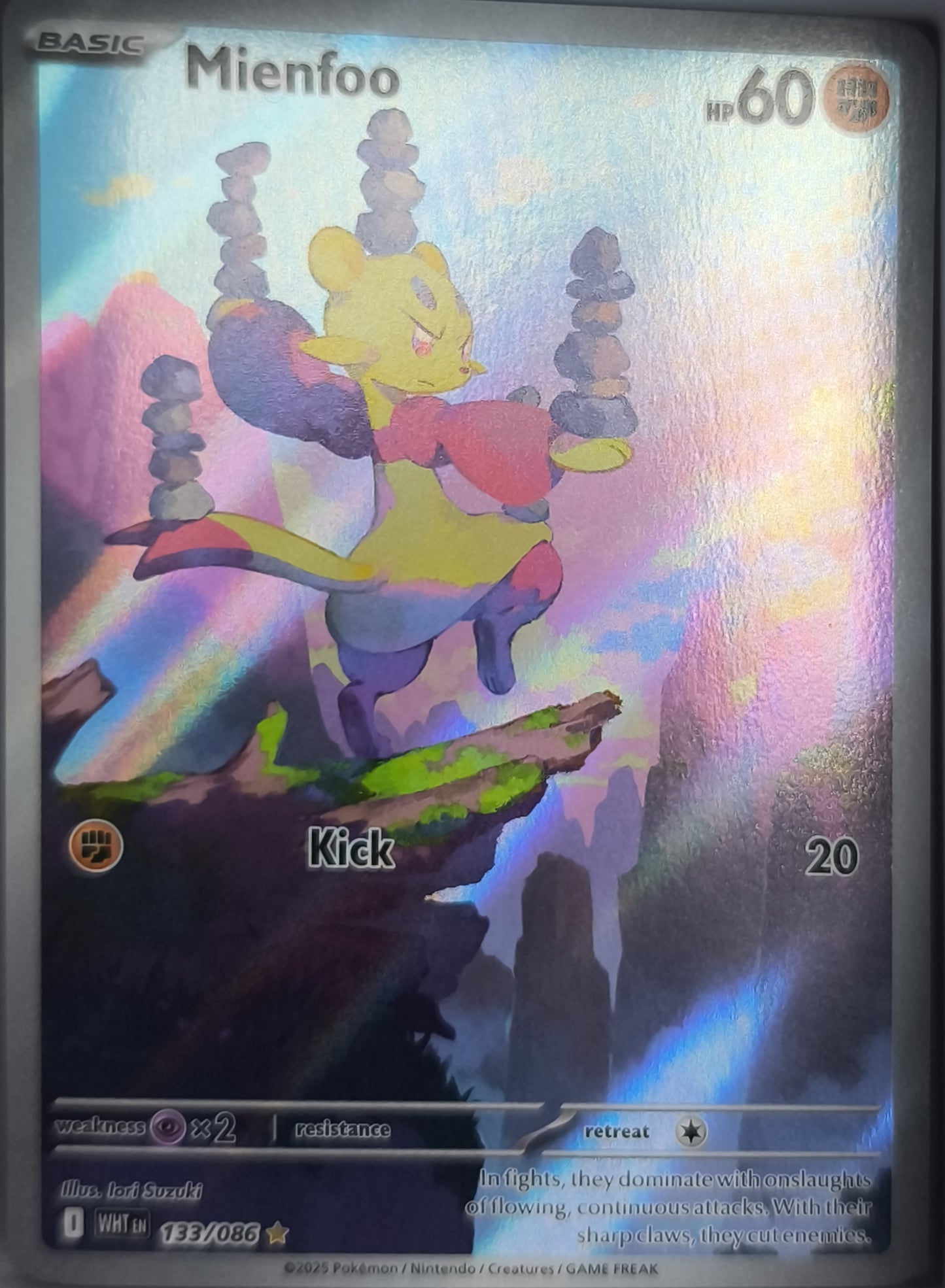 Linfu 133/086 Englisch Weiße Flammen Pokemon TCG