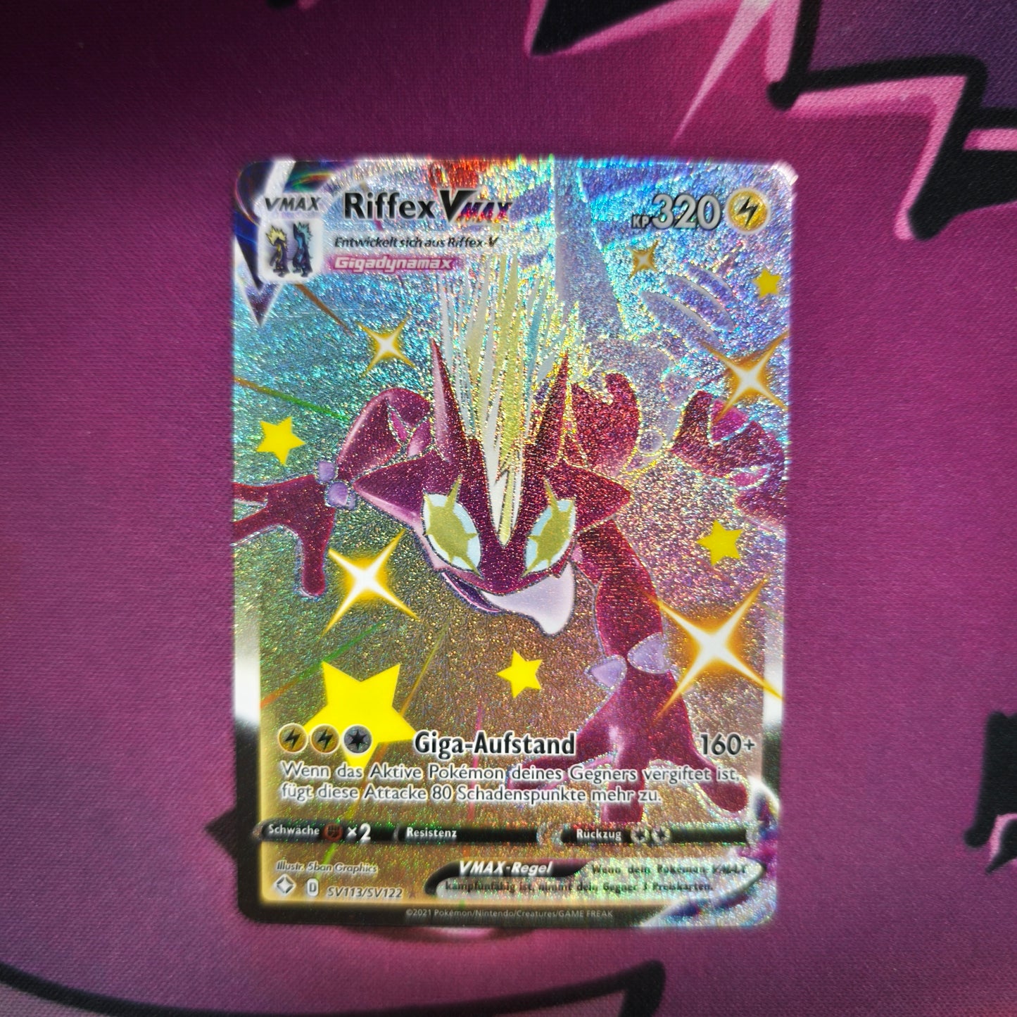 Riffex Vmax Shiny Glänzendes Schicksal Near Mint