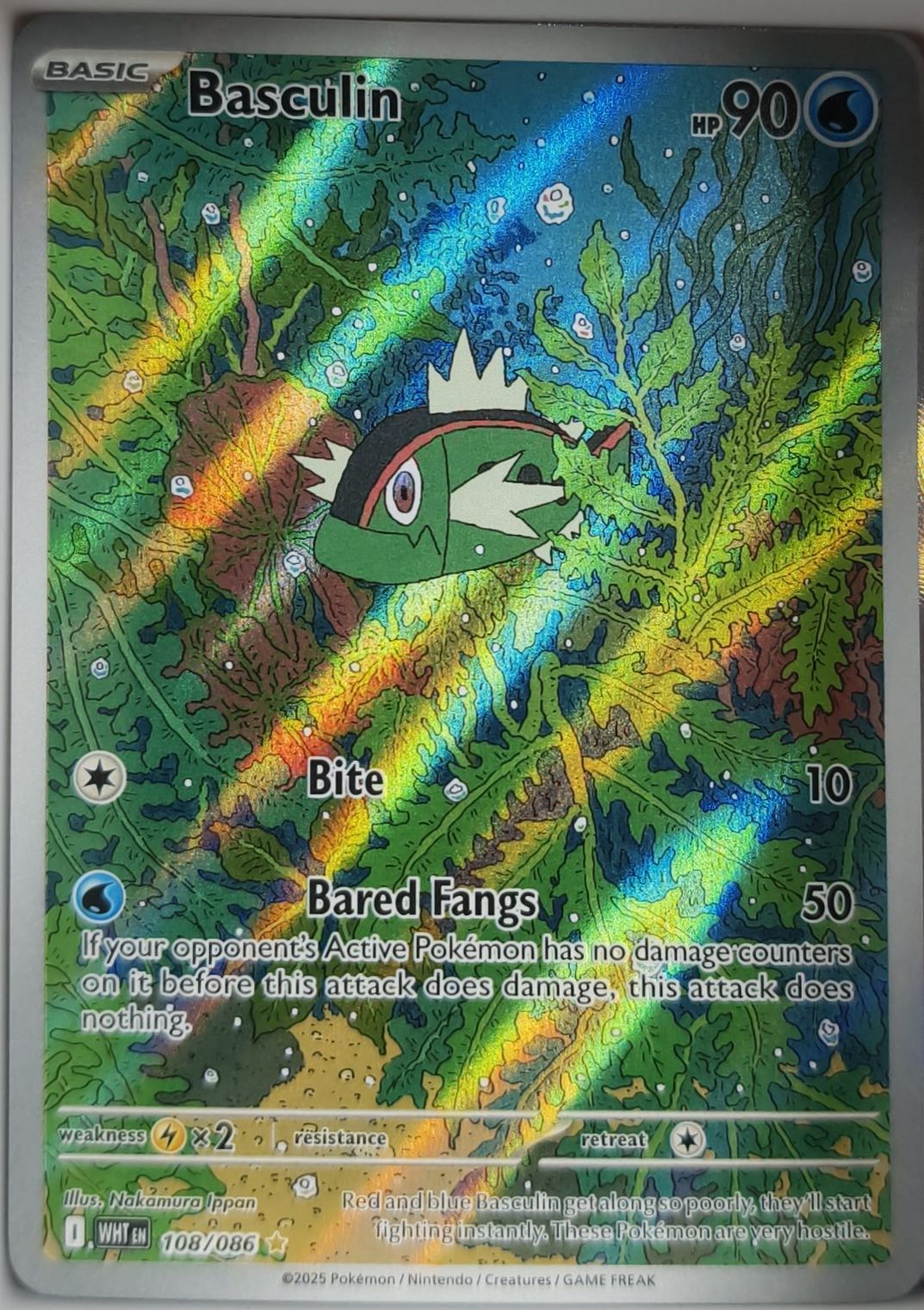 Barschuft 108/086 Illustration Rare Weiße Flammen Pokemon TCG - Lachsnacken-Shop