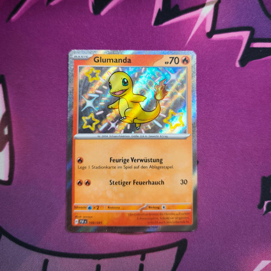 Glumanda Shiny Paldeas Schicksal Deutsch Zustand: Near Mint Pokemon Tcg